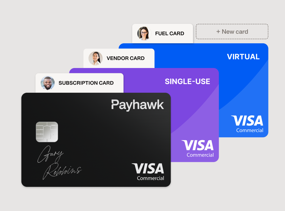 Image showing the multiple ways you can customise your corporate card for any use case